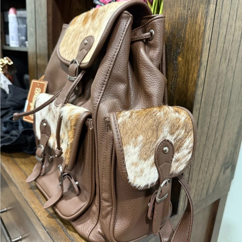 Wrangler Leather Backpack - Picture 12 of 14